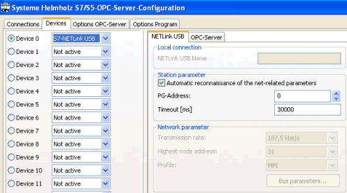 OPC server a NETLink adaptér Helmholz