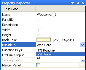 Magelis Touch Panel jako webserver