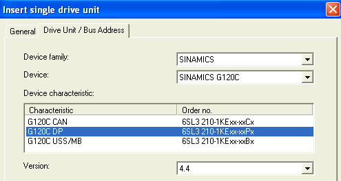 Sinamics a Starter přes USB